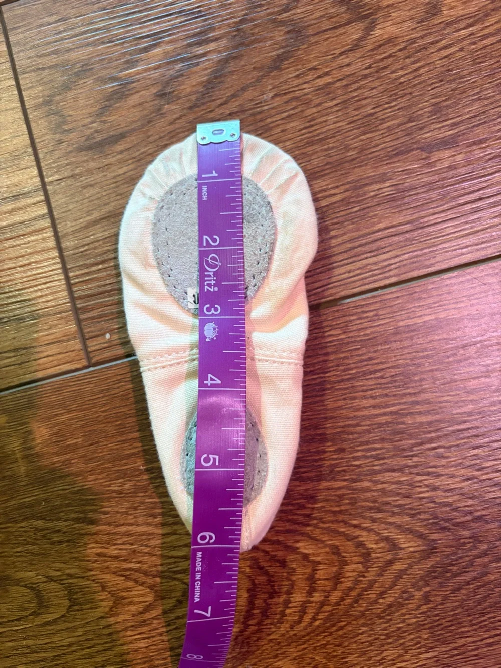 Childrens Pink Ballet Slippers with Elastic Strap